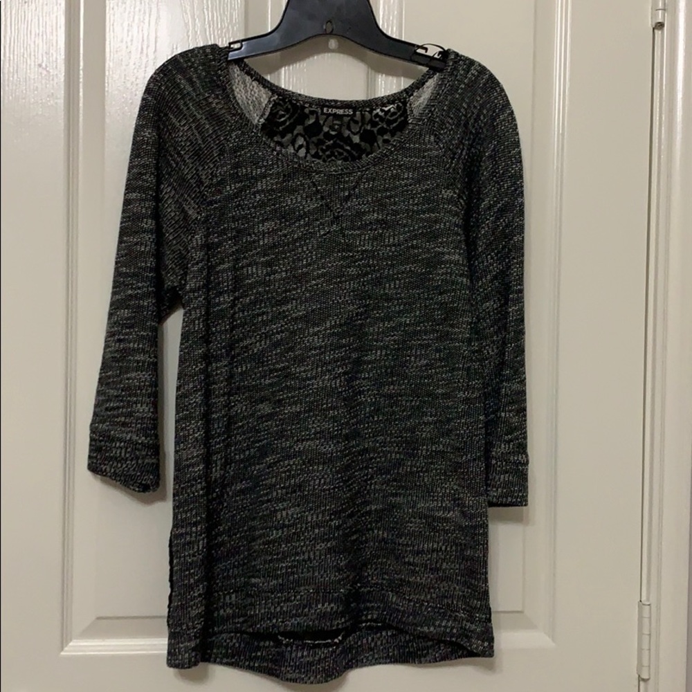 Express 3/4 sleeve lace top